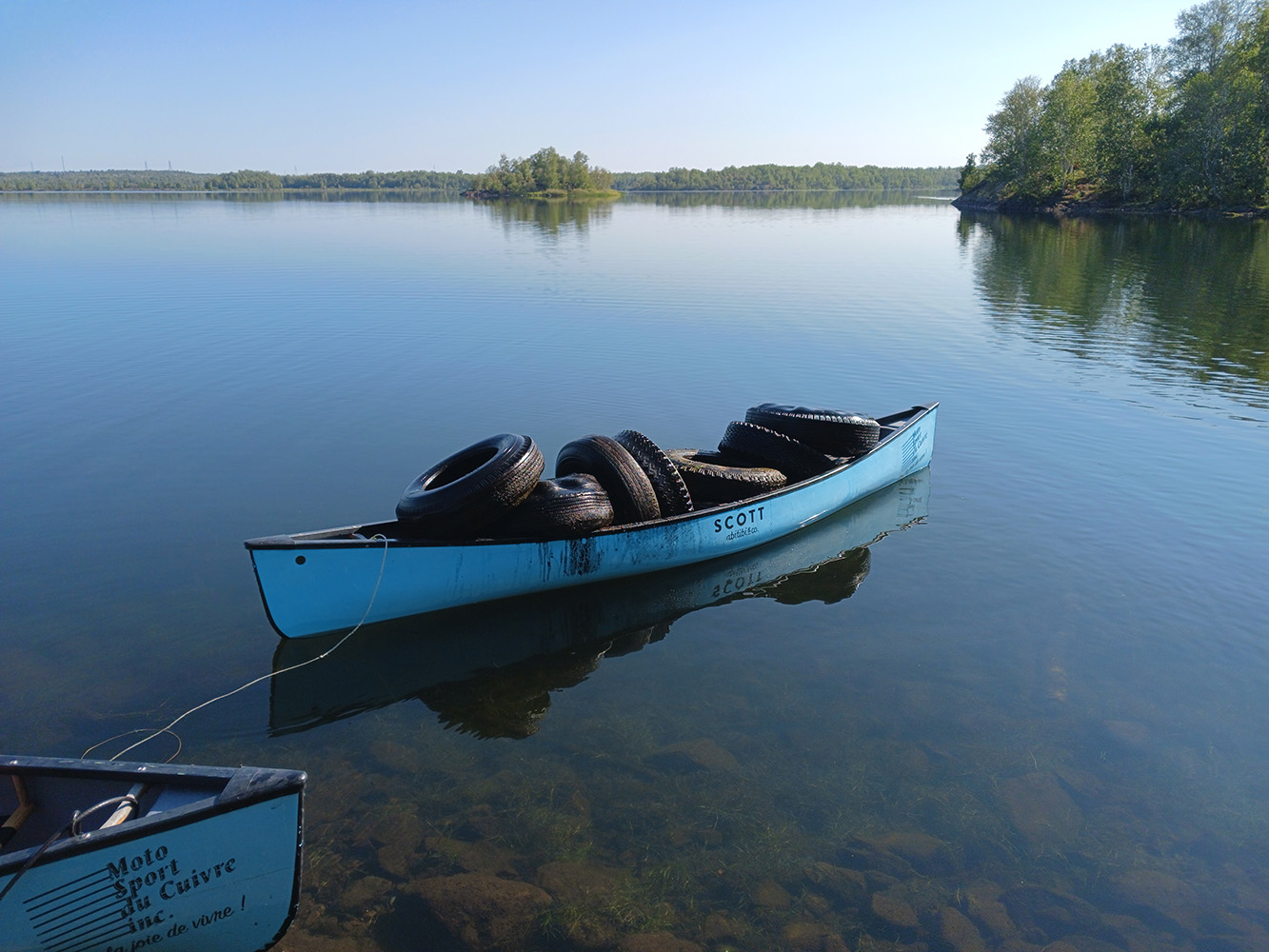 La pêche aux pneus